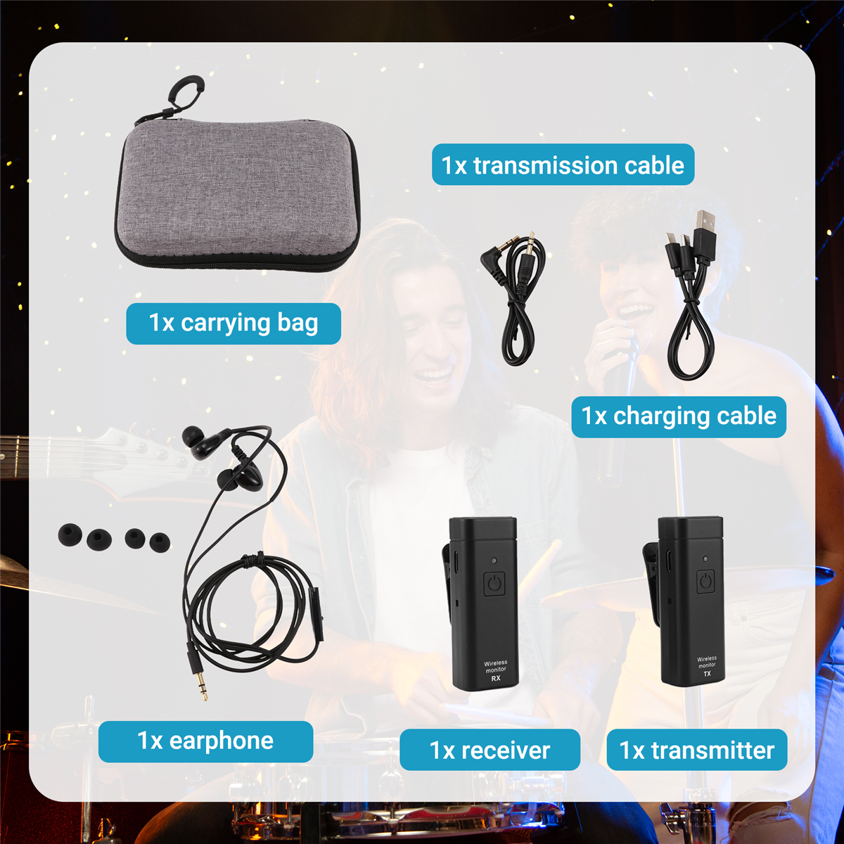 NEW Wireless Earphone Monitori - đánh giá và giá In Ear Monitor Iem