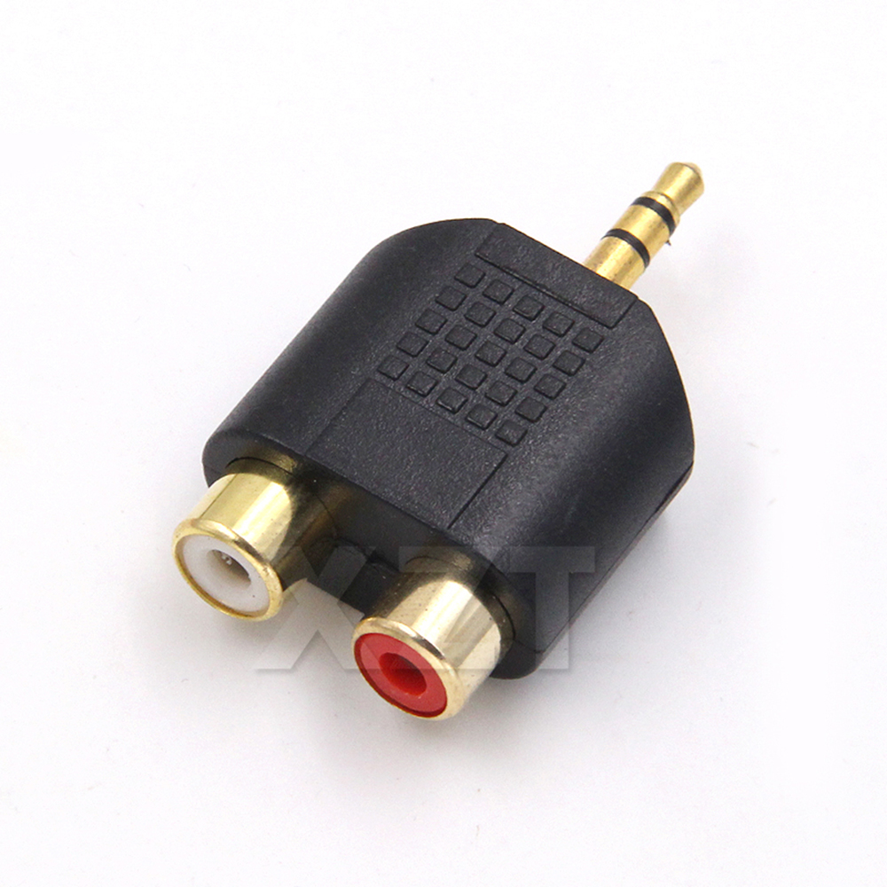 3.5mm Stereo Male To 2 RCA Fem - đánh giá và giá Earphone Splitter Jack
