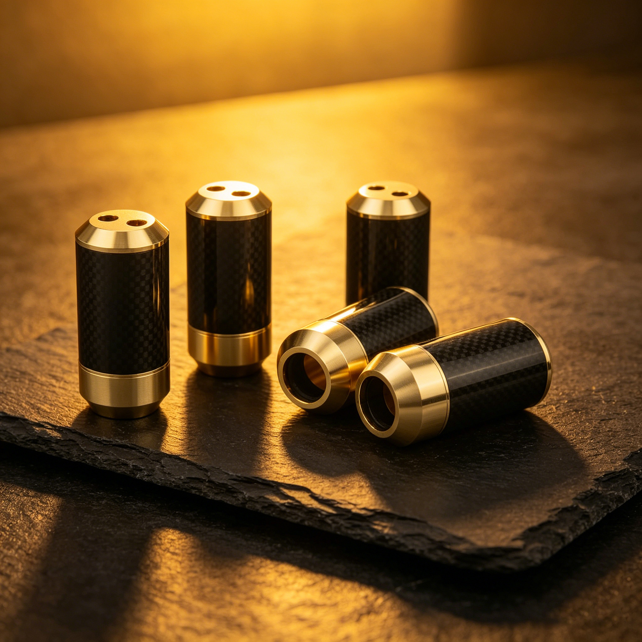 Audiocrast Carbon fiber Gold P - đánh giá và giá Audio Splitter Y