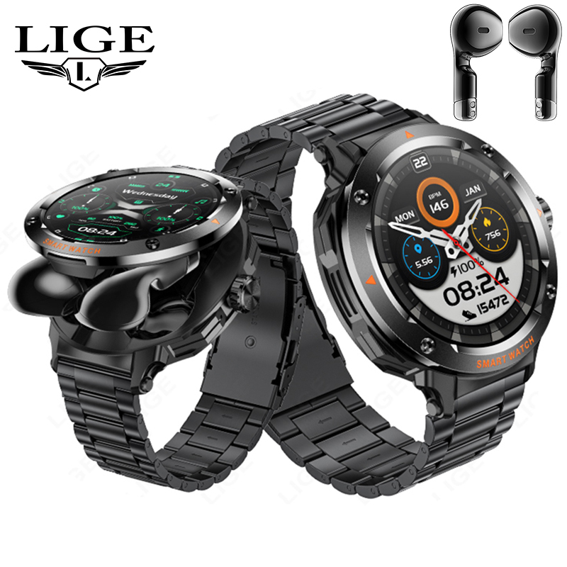 New Men's 2 In 1 Headset Smart - đánh giá và giá Earbuds Charging Case