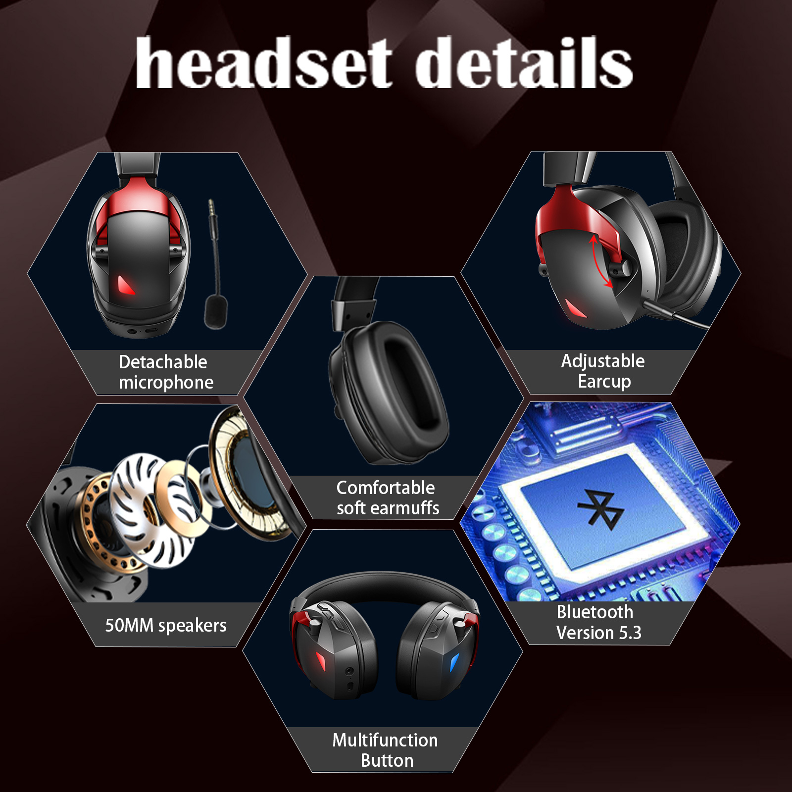 Wireless Gaming Headset with D - đánh giá và giá Gaming Headset Rgb