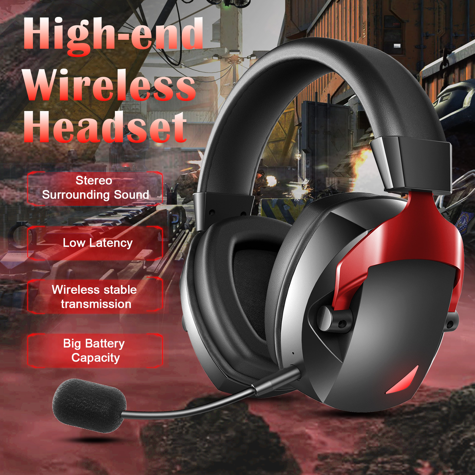 Wireless Gaming Headset with D - đánh giá và giá Gaming Headset Rgb