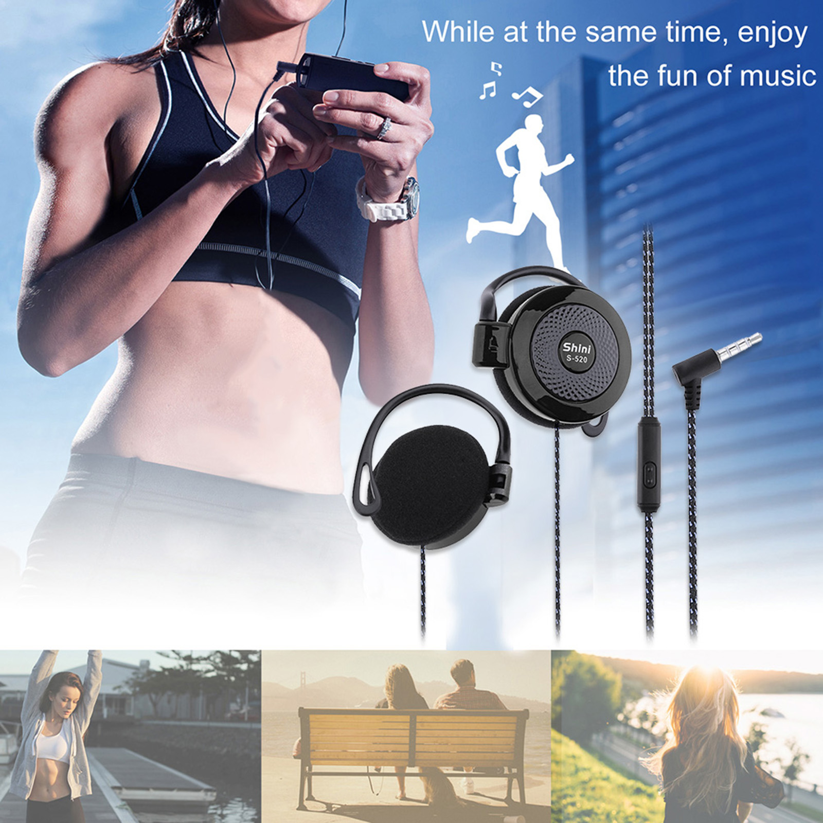 【Sale】3.5mm Wired Headset Ear  - đánh giá và giá Sports Earphone Hook