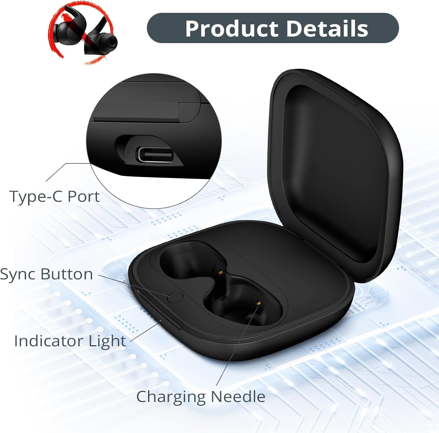 700mAh Battery Earphone Chargi - đánh giá và giá Earbuds Charging Case