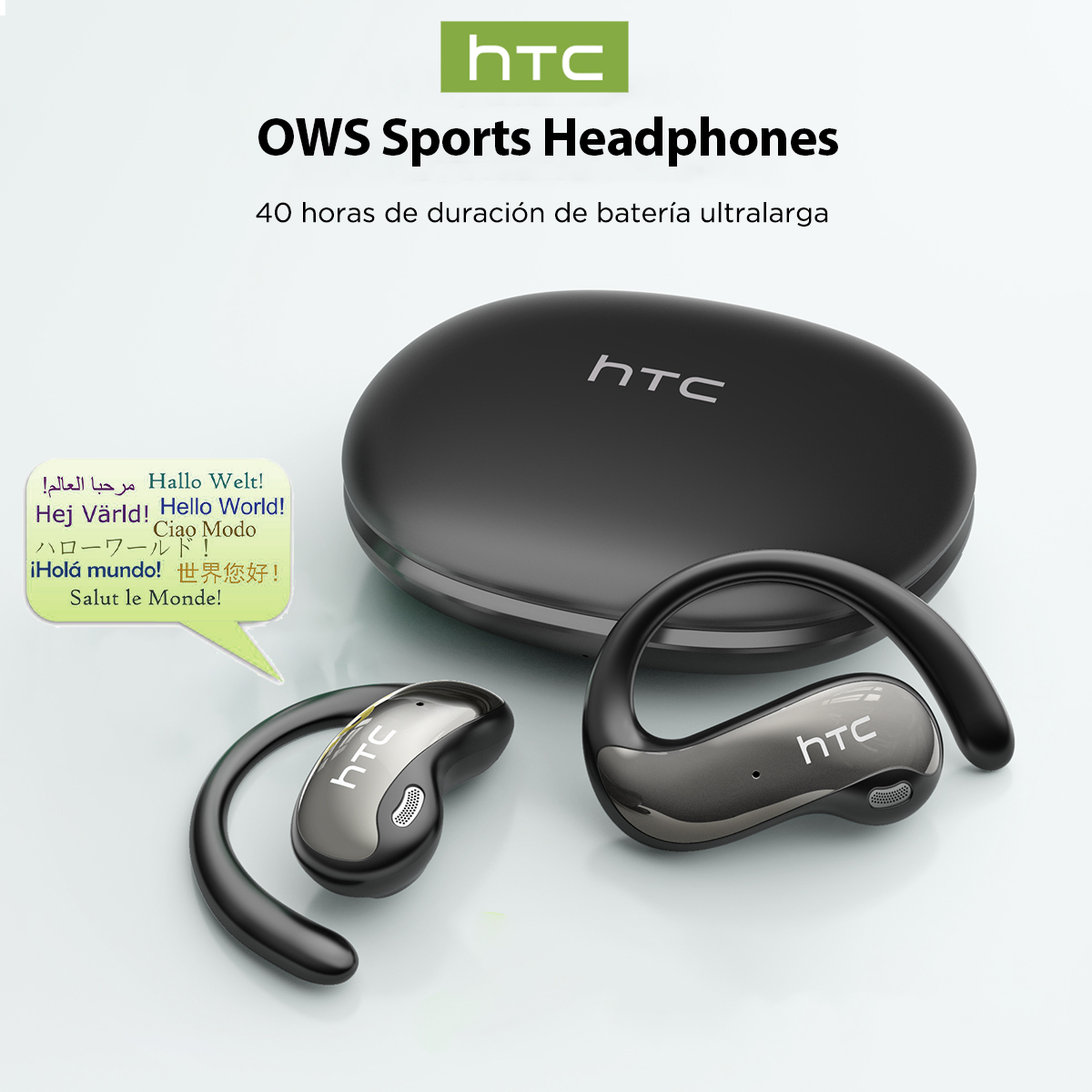 HTC NE19 Bluetooth Earphones A - đánh giá và giá Sports Earphone Hook