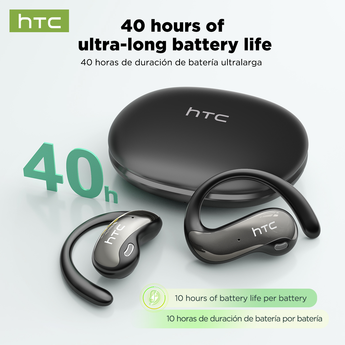 HTC NE19 Bluetooth Earphones A - đánh giá và giá Sports Earphone Hook