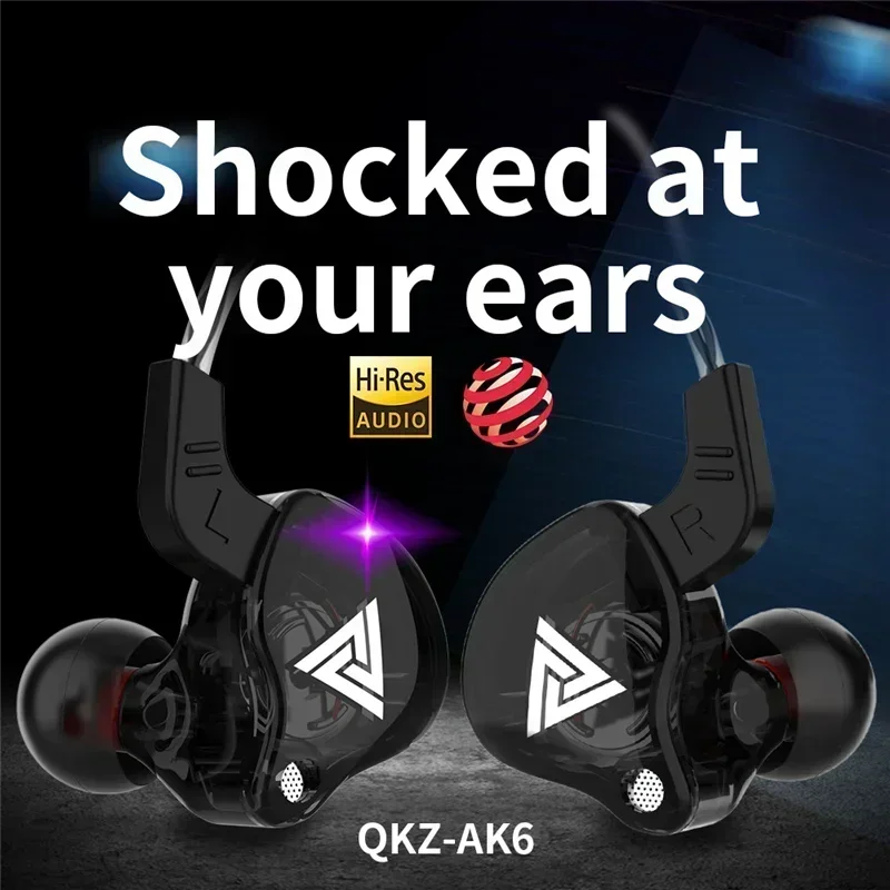 NEW QKZ AK6 Copper Driver HiFi - đánh giá và giá Audiophile Headphone Wired