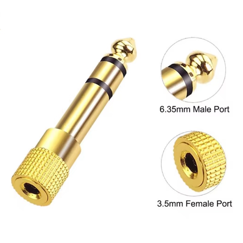 Audio 6.35mm male to 3.5 femal - đánh giá và giá Cable Extension 3.5