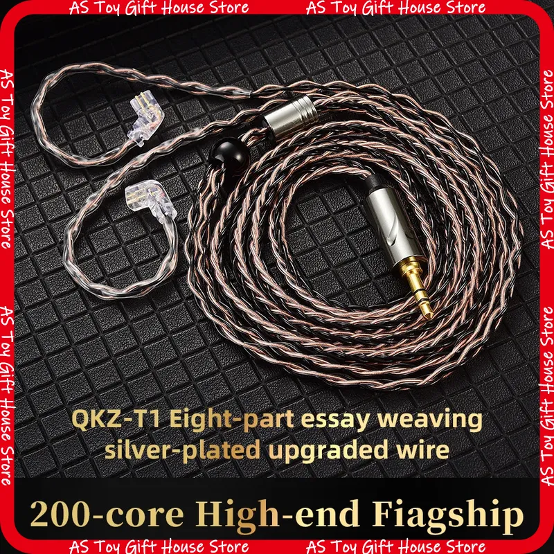 Qkz Headphone Upgrade Cable T1 - đánh giá và giá Audiophile Headphone Wired