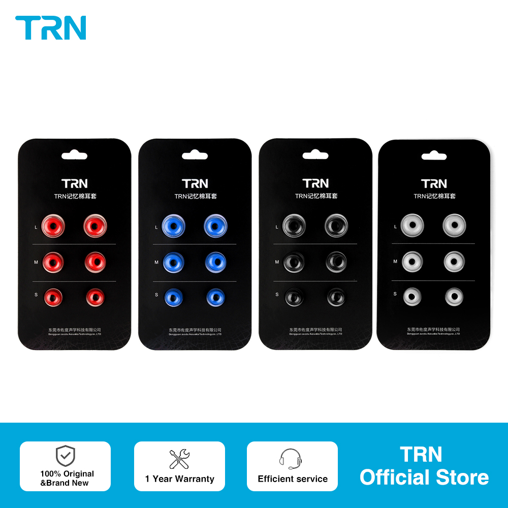 TRN 3Pairs (6pcs) Earphone Mem - đánh giá và giá Earphone Foam Tip