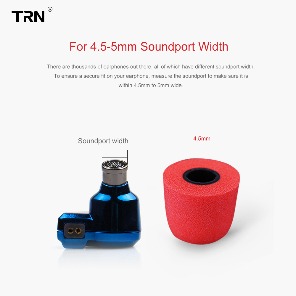 TRN 3Pairs (6pcs) Earphone Mem - đánh giá và giá Earphone Foam Tip