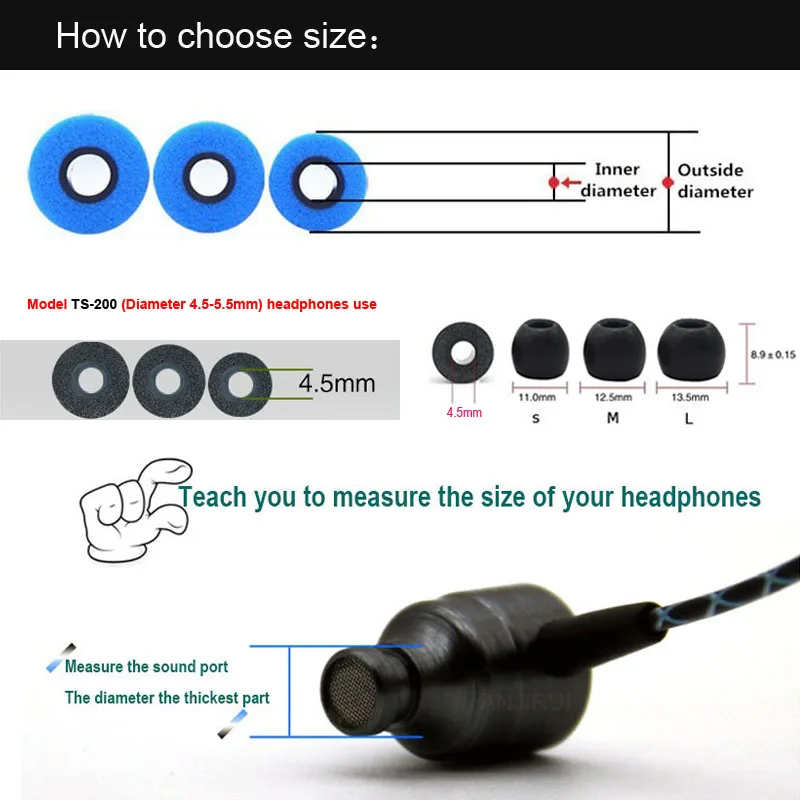 10Pair Memory Foam Earbud Ear  - đánh giá và giá Earphone Foam Tip